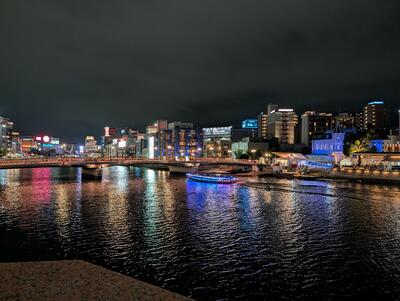View of Naka River from Nishi Oohashi Bridge